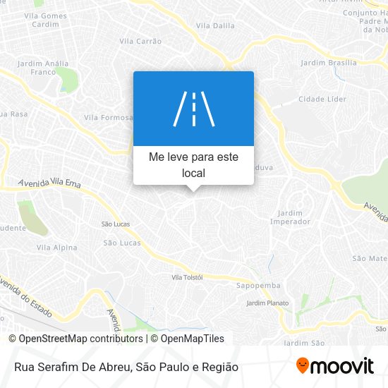 Rua Serafim De Abreu mapa