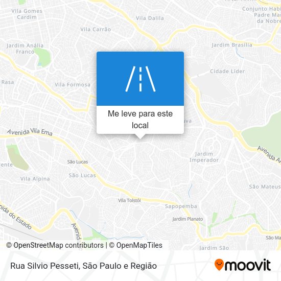 Rua Silvio Pesseti mapa