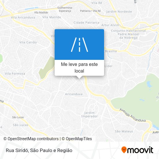 Rua Siridó mapa