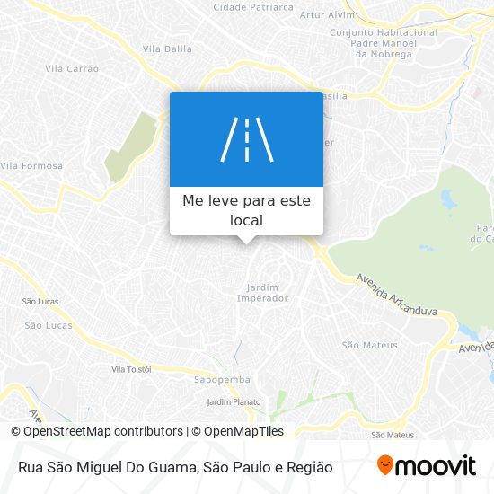 Rua São Miguel Do Guama mapa