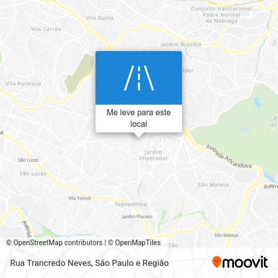 Rua Trancredo Neves mapa