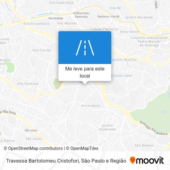 Travessa Bartolomeu Cristofori mapa