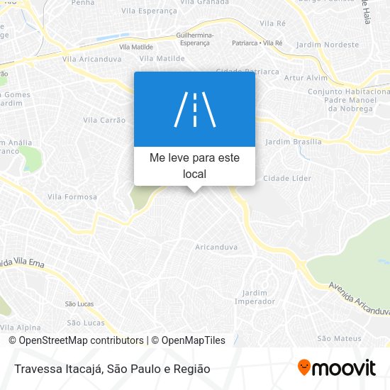 Travessa Itacajá mapa