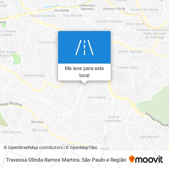 Travessa Olinda Ramos Martins mapa