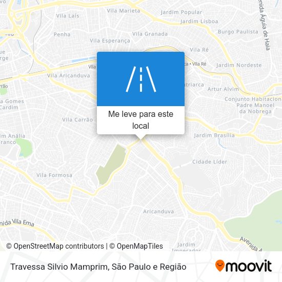 Travessa Silvio Mamprim mapa