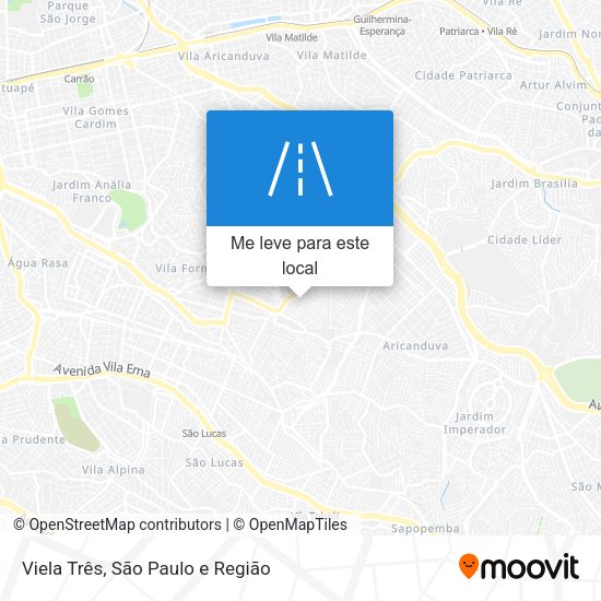 Viela Três mapa