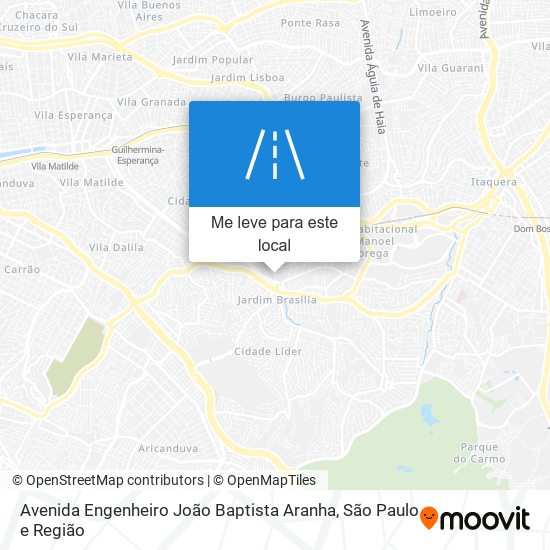 Avenida Engenheiro João Baptista Aranha mapa