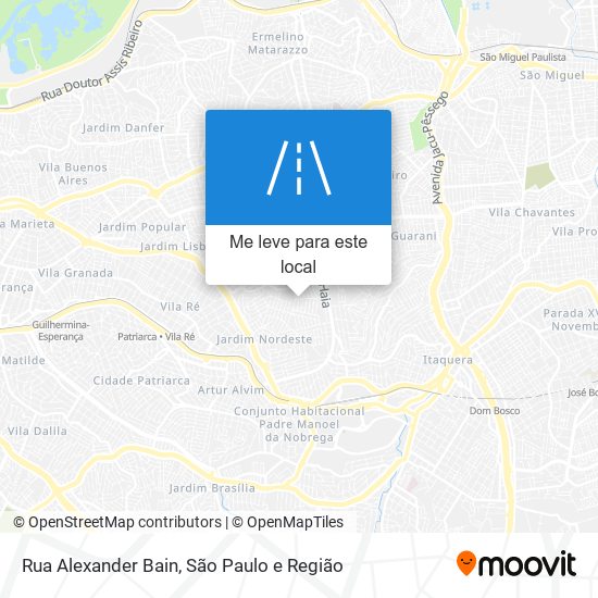 Rua Alexander Bain mapa