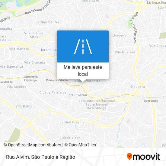 Rua Alvim mapa