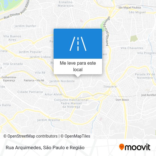 Rua Arquimedes mapa