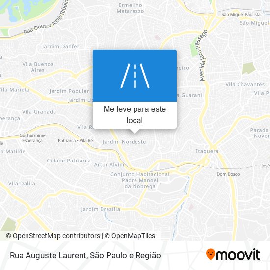 Rua Auguste Laurent mapa