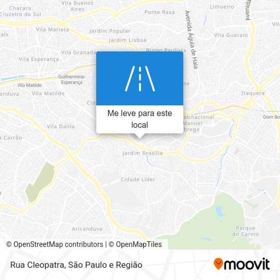 Rua Cleopatra mapa