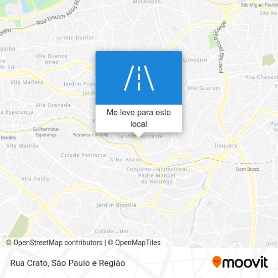 Rua Crato mapa