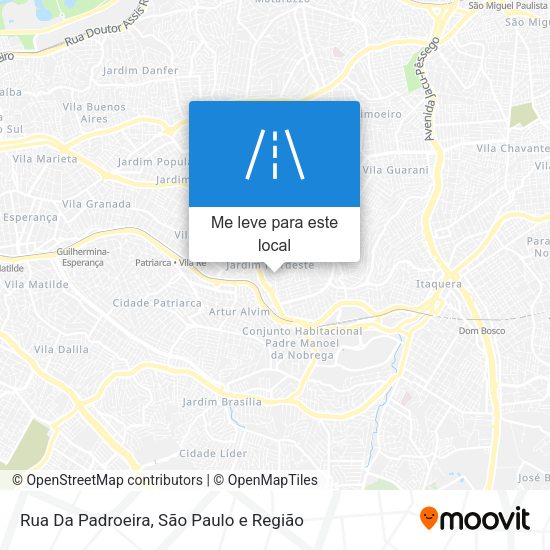 Rua Da Padroeira mapa
