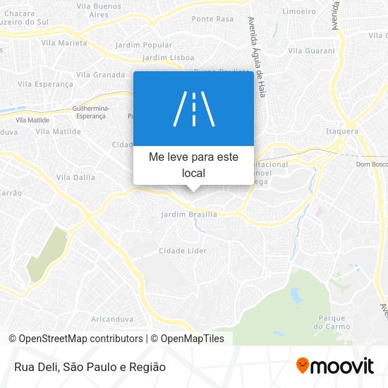Rua Deli mapa