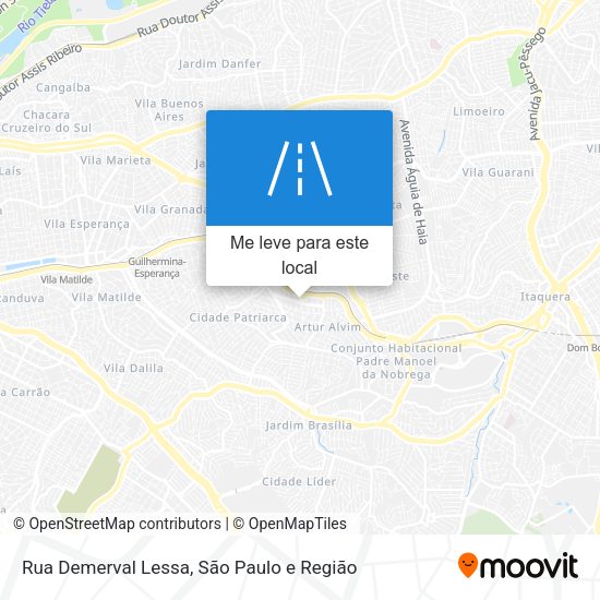 Rua Demerval Lessa mapa