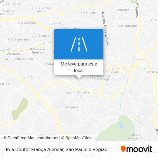 Rua Doutor França Alencar mapa