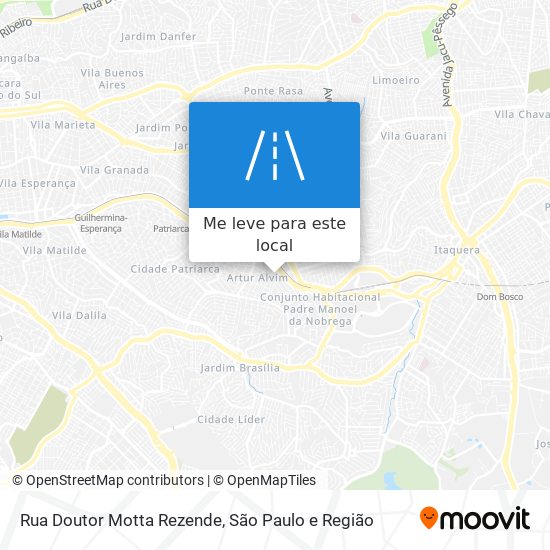 Rua Doutor Motta Rezende mapa