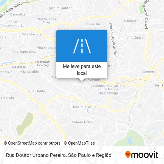 Rua Doutor Urbano Pereira mapa