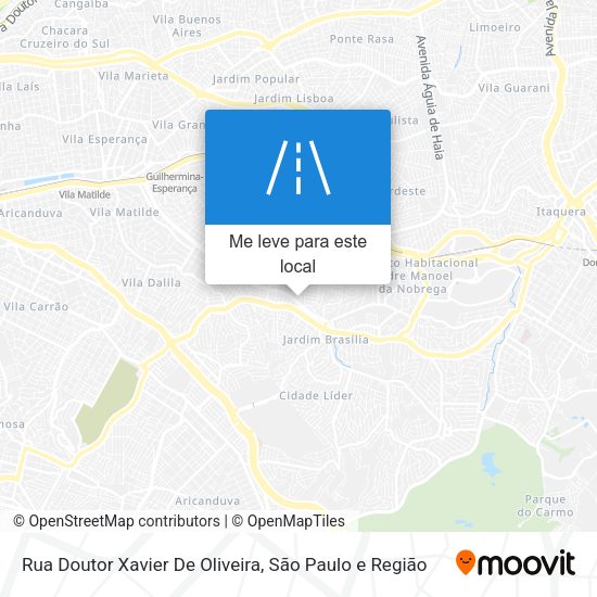 Rua Doutor Xavier De Oliveira mapa