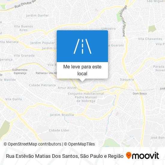 Rua Estêvão Matias Dos Santos mapa