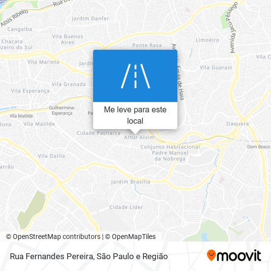 Rua Fernandes Pereira mapa