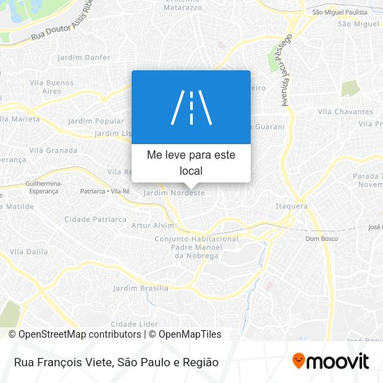 Rua François Viete mapa