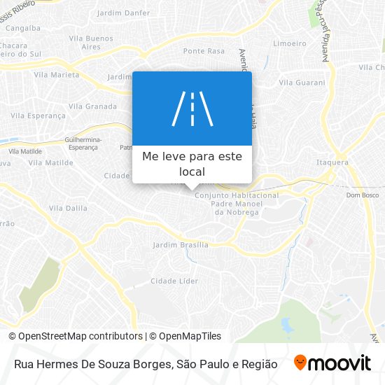 Rua Hermes De Souza Borges mapa