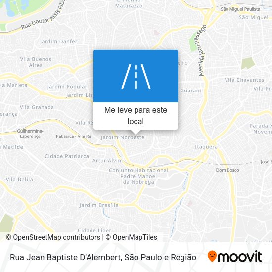 Rua Jean Baptiste D'Alembert mapa