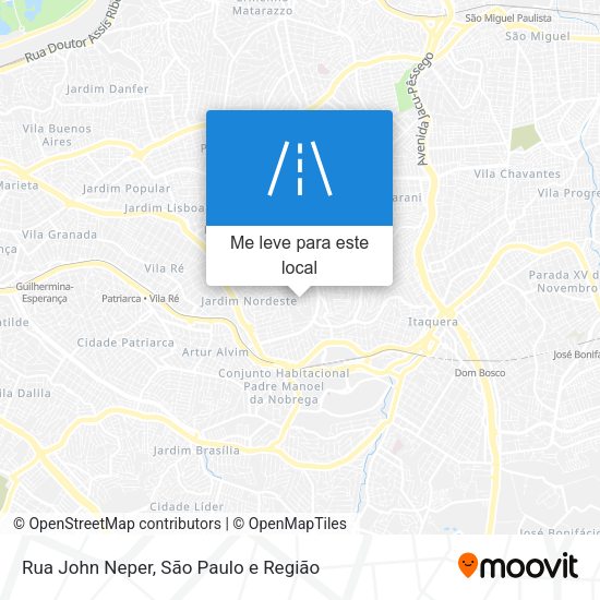 Rua John Neper mapa