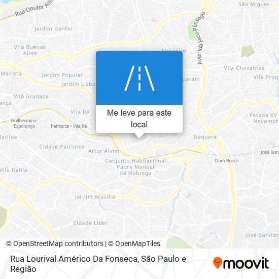 Rua Lourival Américo Da Fonseca mapa