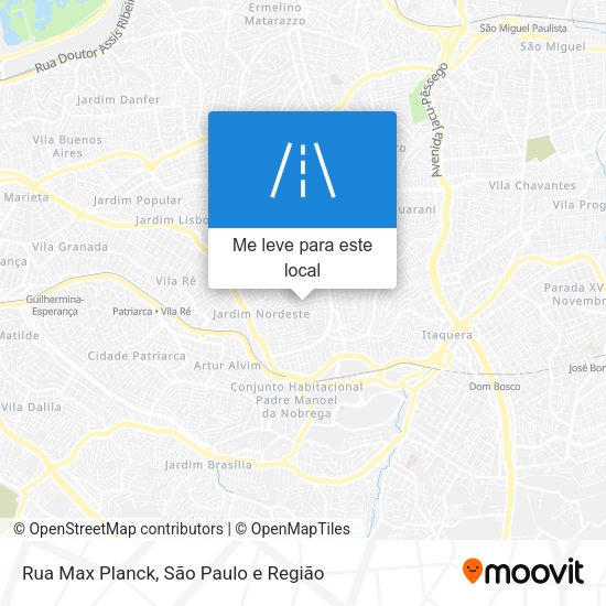 Rua Max Planck mapa
