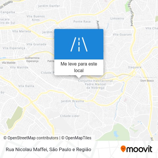 Rua Nicolau Maffei mapa