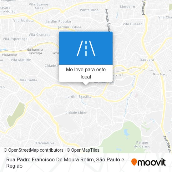 Rua Padre Francisco De Moura Rolim mapa