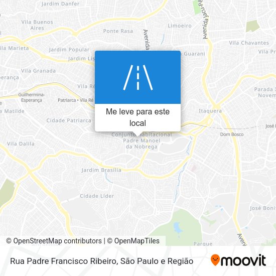 Rua Padre Francisco Ribeiro mapa