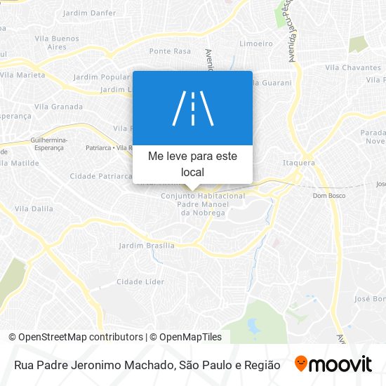 Rua Padre Jeronimo Machado mapa