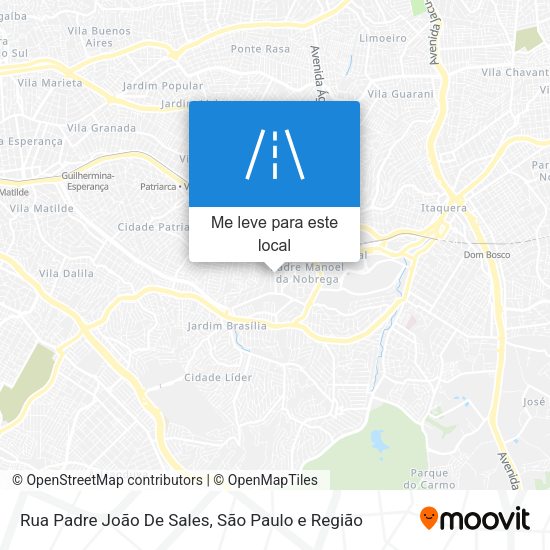 Rua Padre João De Sales mapa