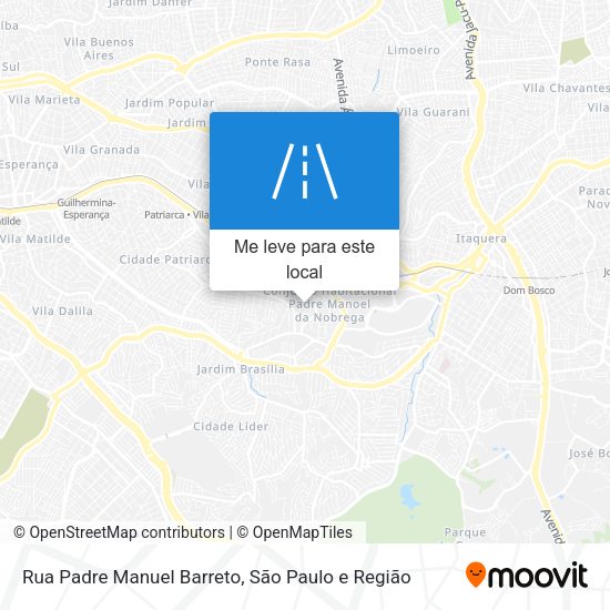 Rua Padre Manuel Barreto mapa