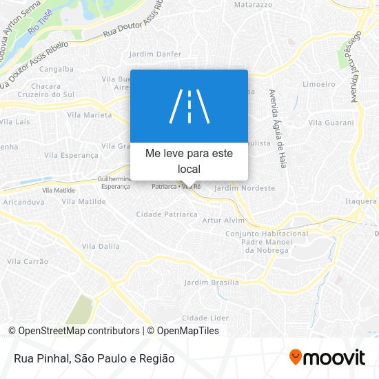 Rua Pinhal mapa