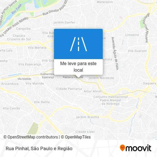 Rua Pinhal mapa