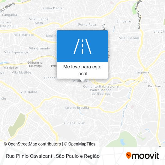 Rua Plinio Cavalcanti mapa
