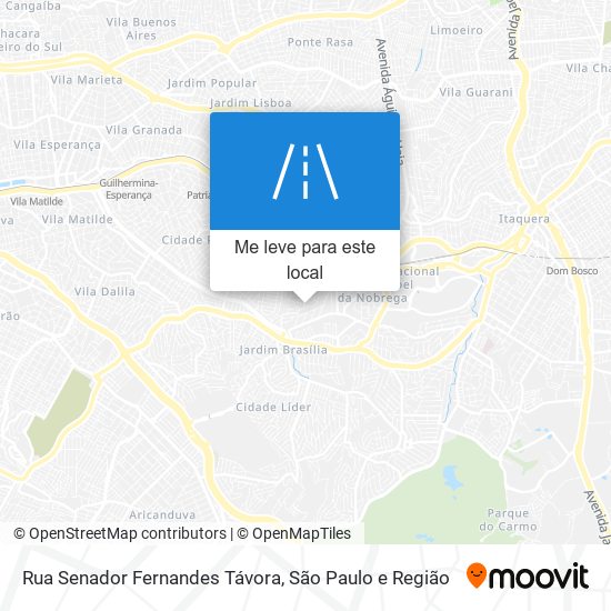 Rua Senador Fernandes Távora mapa