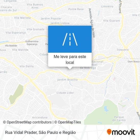 Rua Vidal Prader mapa