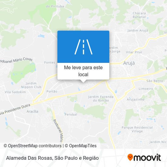 Alameda Das Rosas mapa