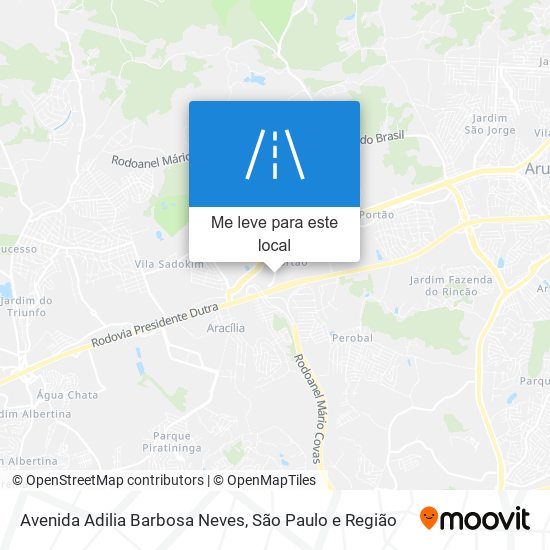 Avenida Adilia Barbosa Neves mapa