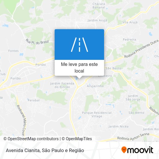 Avenida Cianita mapa
