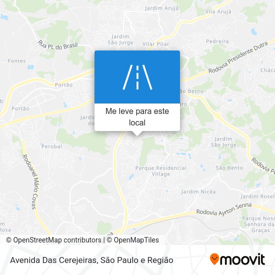 Avenida Das Cerejeiras mapa