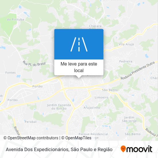 Avenida Dos Expedicionários mapa
