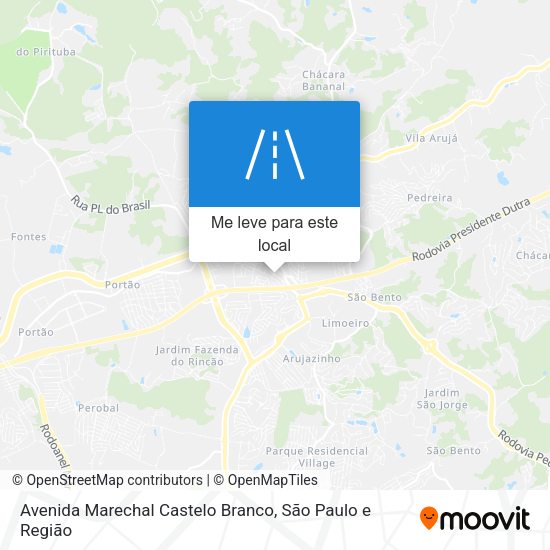 Avenida Marechal Castelo Branco mapa