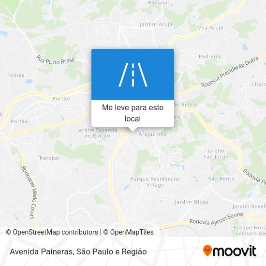 Avenida Paineras mapa